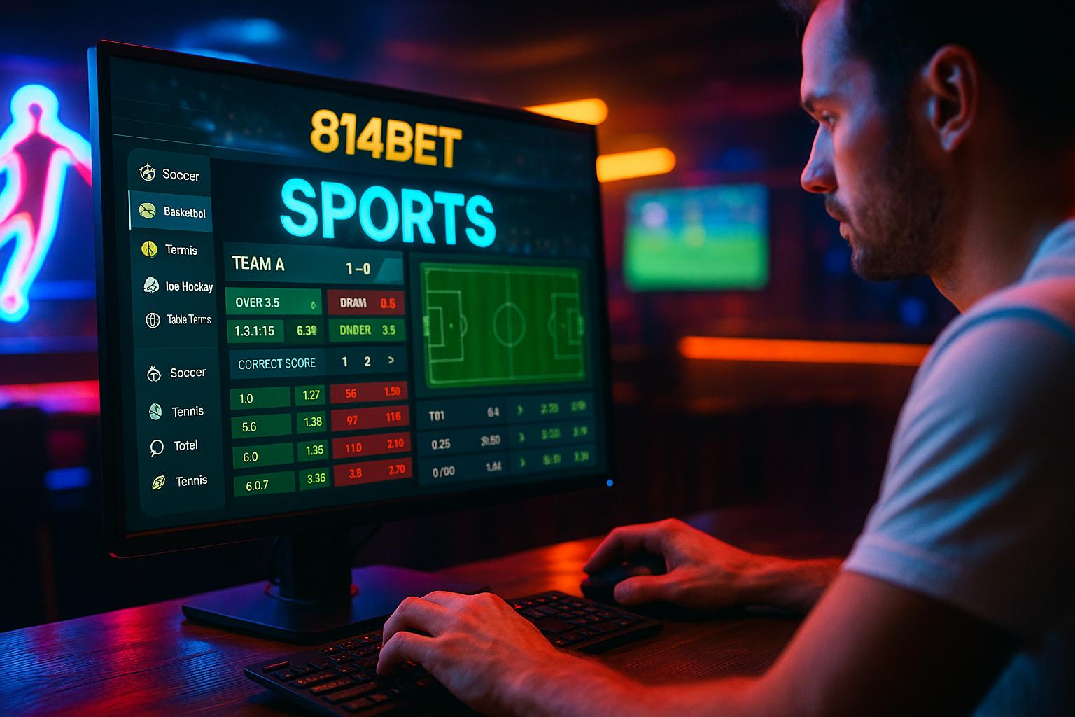 Aposte em apostas esportivas no cassino online 814BET